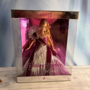 Mattel Holiday Barbie 2005 Bob Mackie Edition Size 11.5 Burgundy Gown Collector